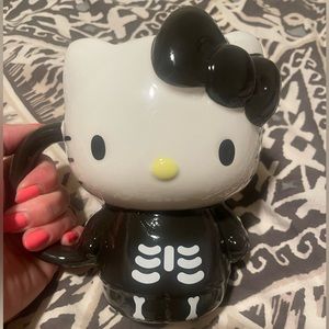 Hello Kitty Halloween skeleton mug
